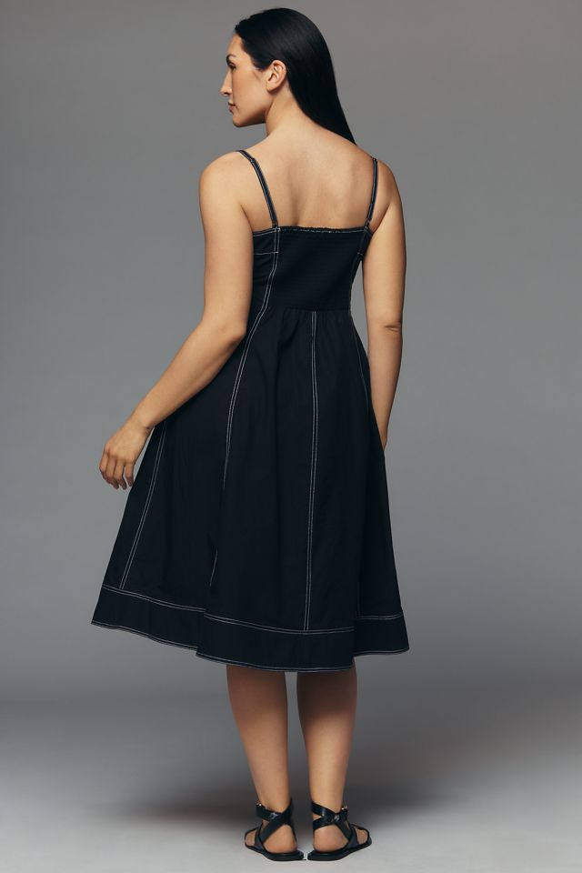 Pilcro Marin 100% Cotton Poplin Midi Dress #6