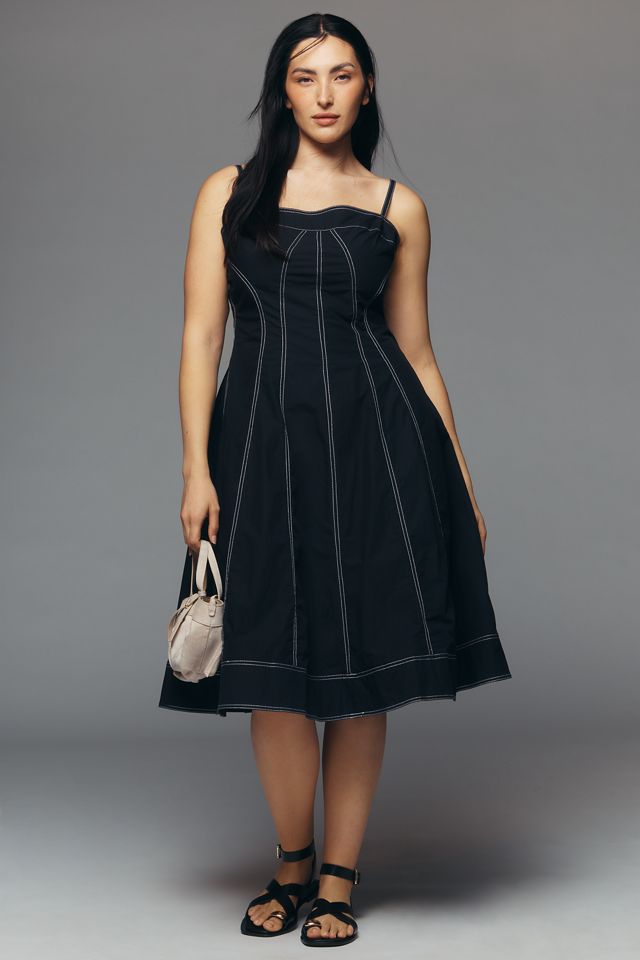 Pilcro Marin 100% Cotton Poplin Midi Dress #4