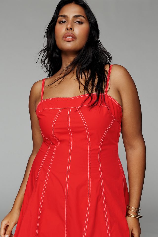 Marin Cotton Poplin Midi Dress by Pilcro #6