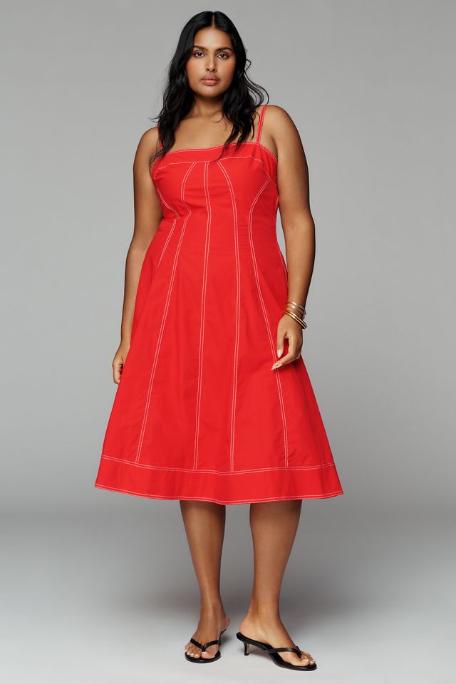 strapless open back dress Ombreprom New Homecoming Dress Cute Red A Line Tulle Zipper Back Short Party Dress main image 1