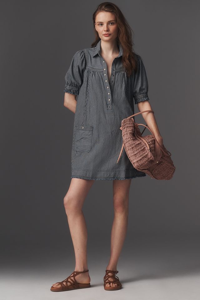 Pilcro Cotton Workwear Swing Mini Dress #3