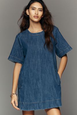 white christmas dresses Denim Ruffle Maxi Skirt – Anna Sui main image 0