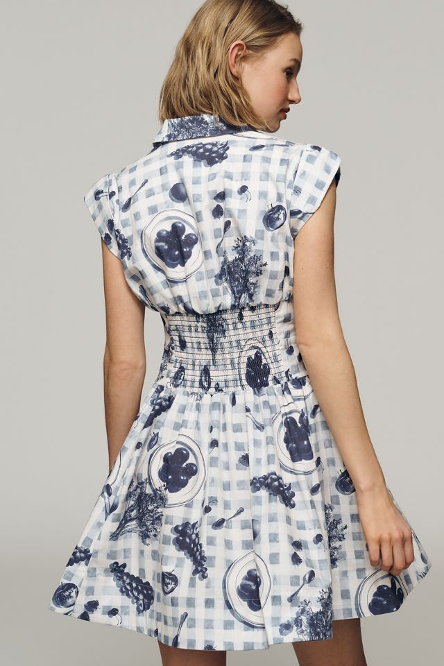 Maeve Cap-Sleeve Waisted Mini Shirtdress #3