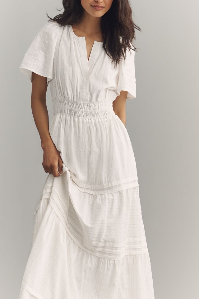 maxi red ruffle dress Pre-Order - Amal Tiered Ruffle Maxi Dress - Terracotta