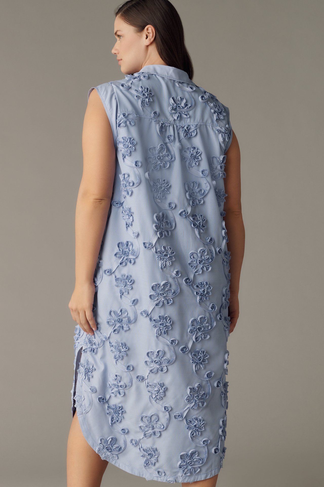 Lillian Button-Front Midi Dress by Maeve