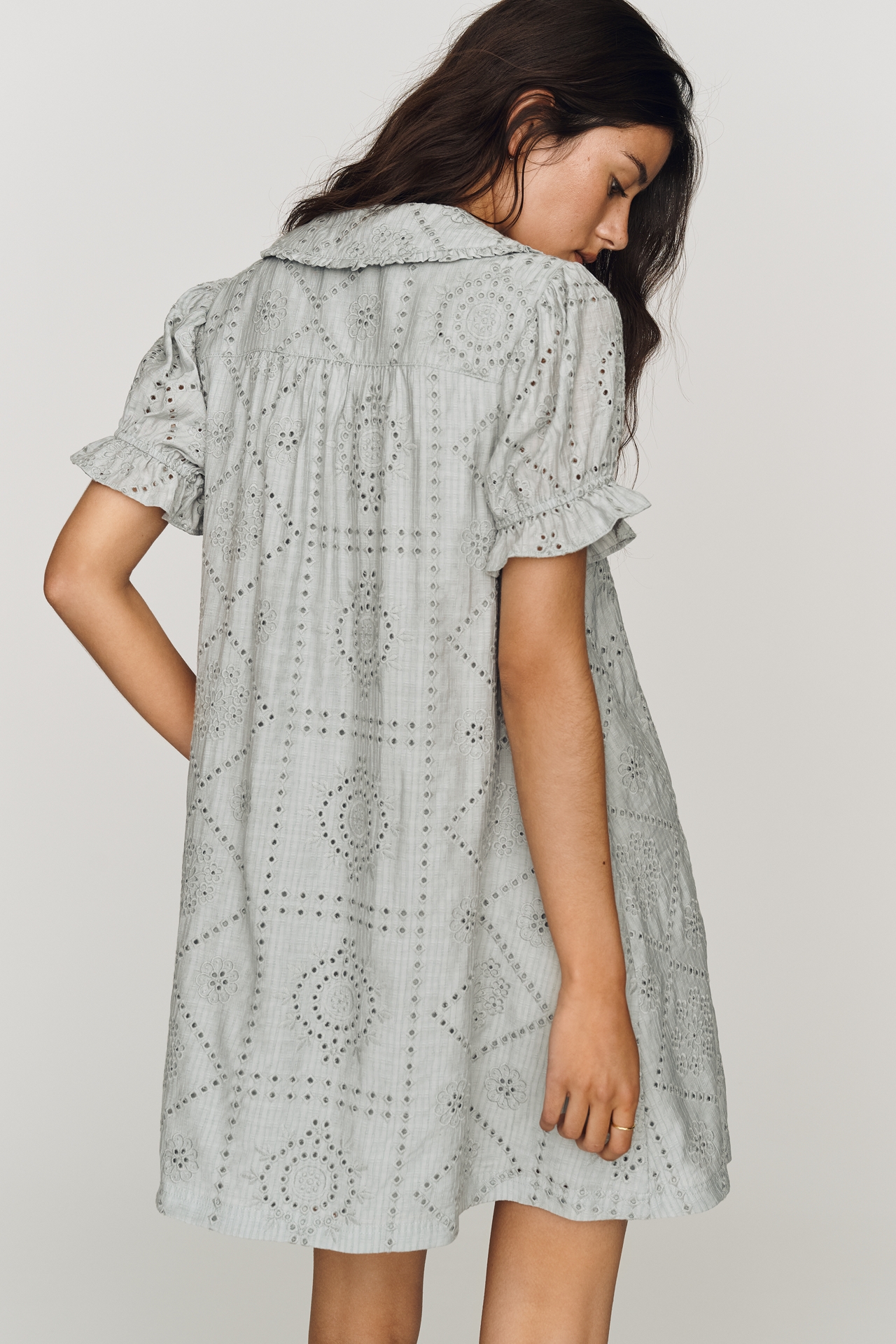Pilcro Keira Eyelet Mini Dress