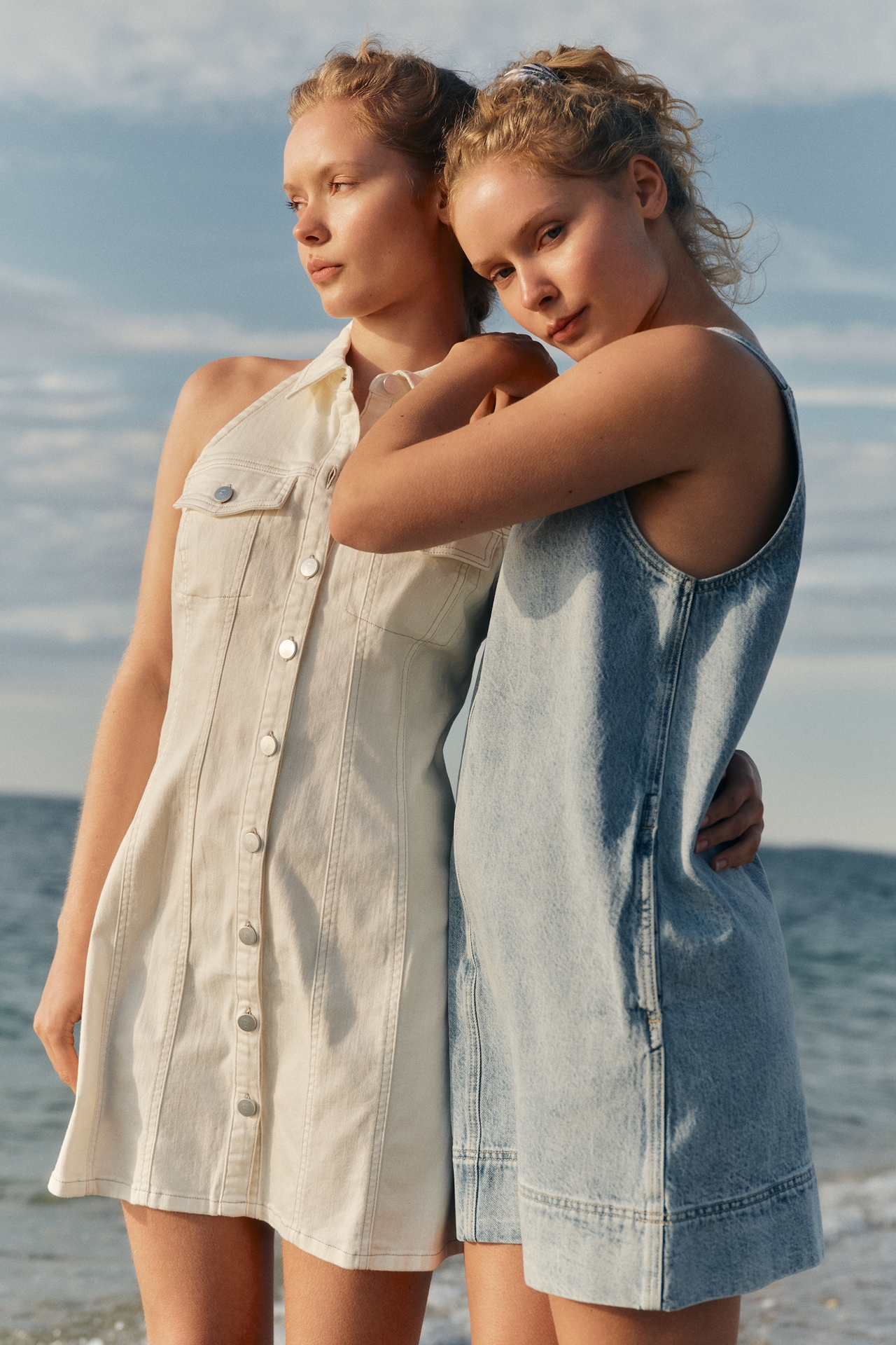 Pilcro Sleeveless Denim Mini Dress