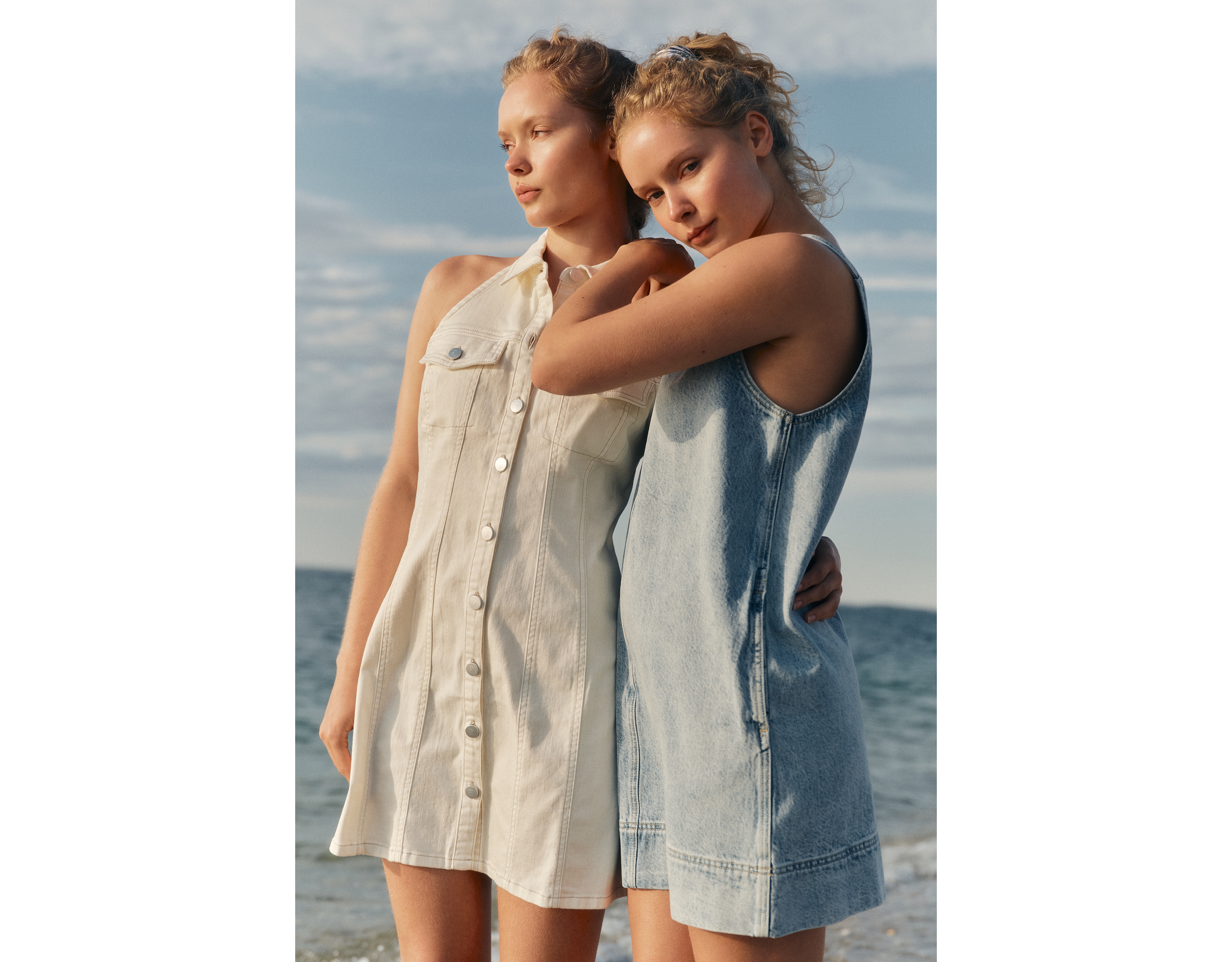 Pilcro Sleeveless Denim Mini Dress