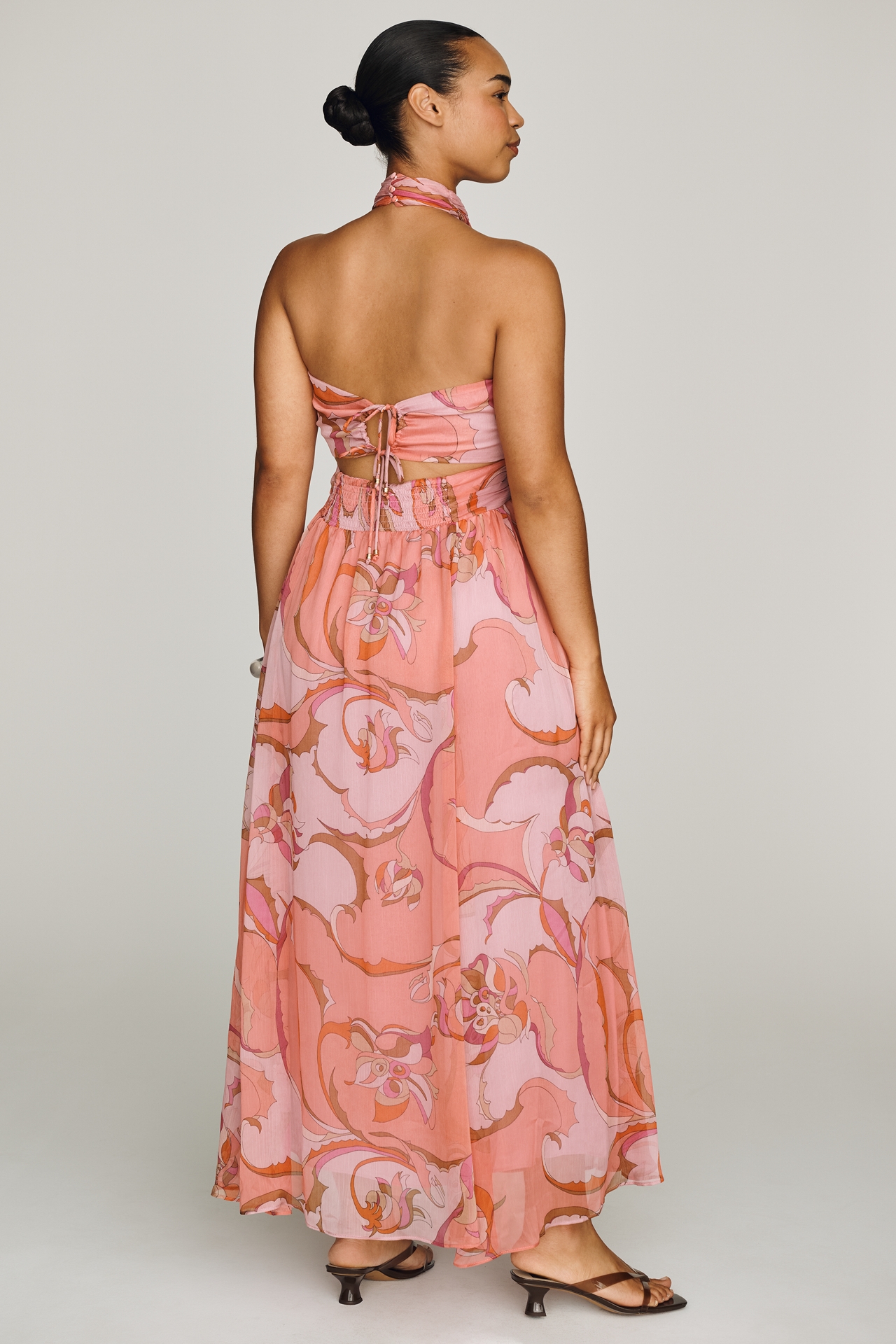Maeve Cutout Halter Maxi Dress