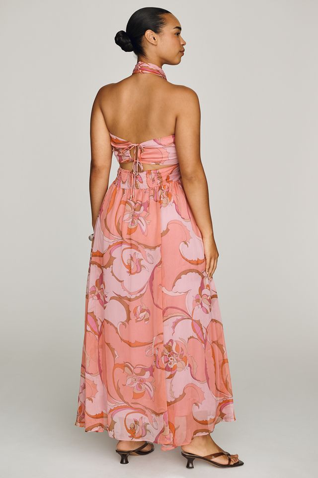 Maeve Cutout Halter Maxi Dress #7