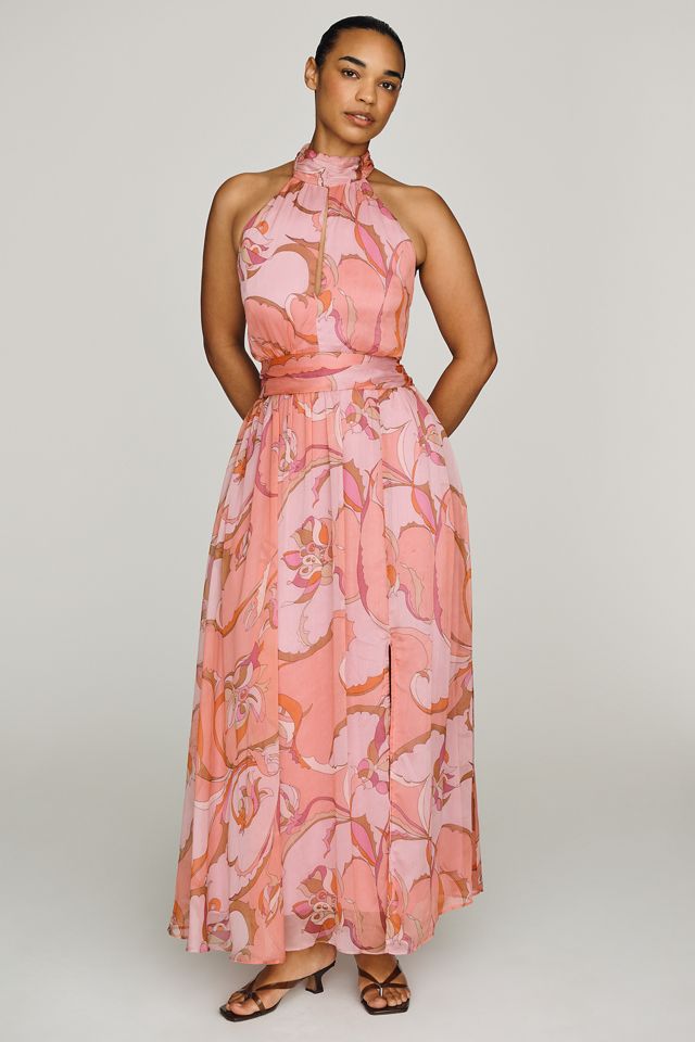 Maeve Cutout Halter Maxi Dress #4
