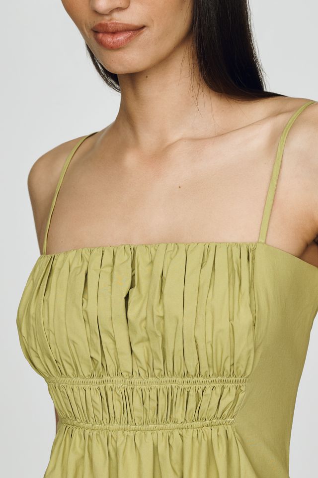 Maeve Cotton Ruched Midi Dress #2