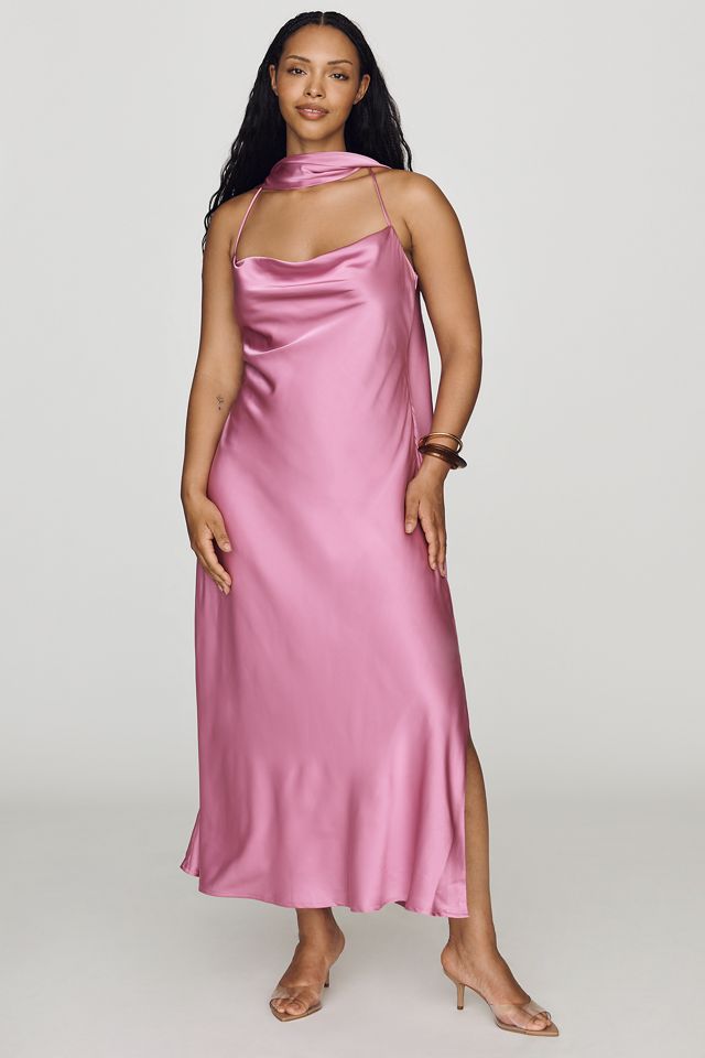 Maeve Scarf Midi Slip Dress #4