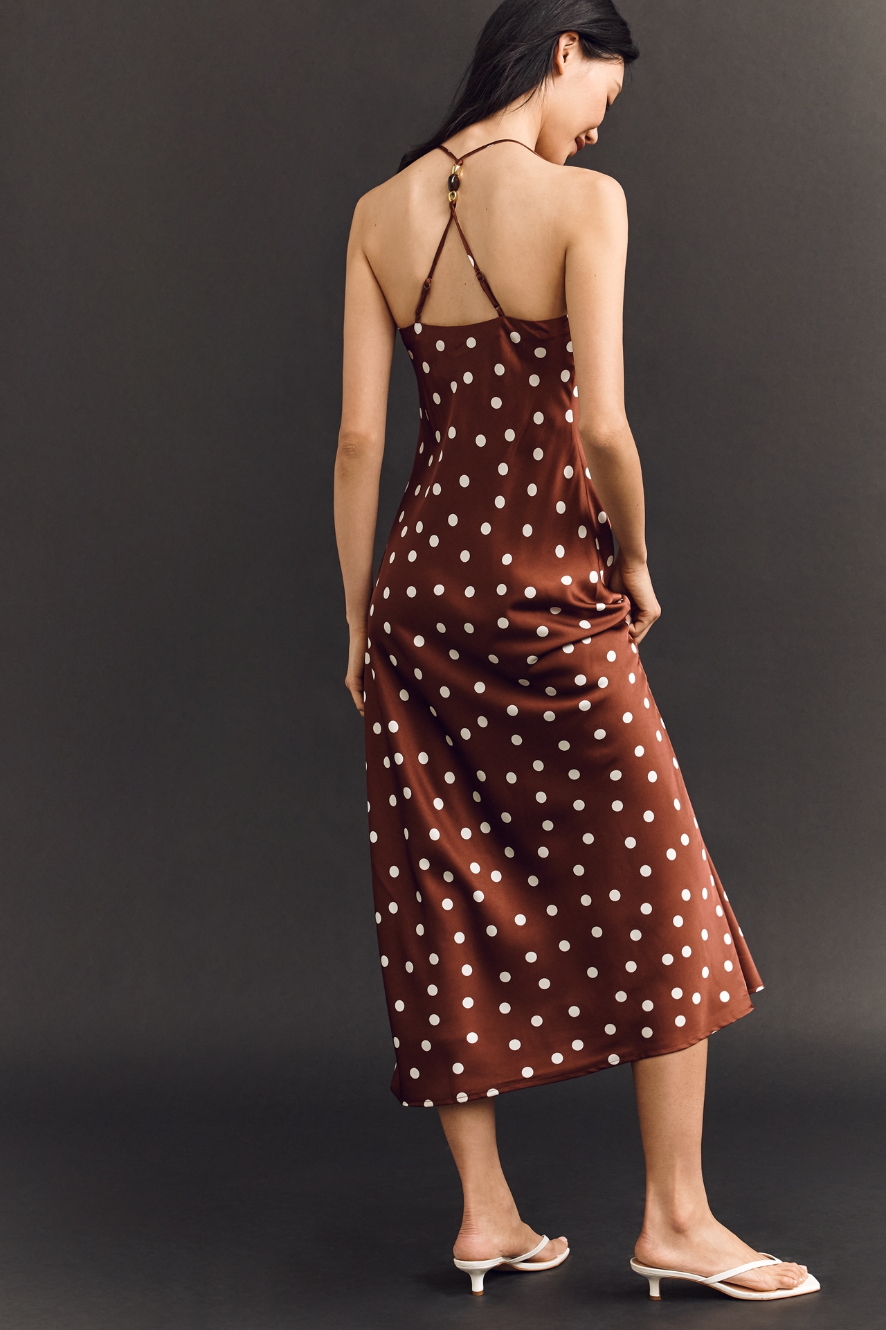 Maeve Scarf Midi Slip Dress
