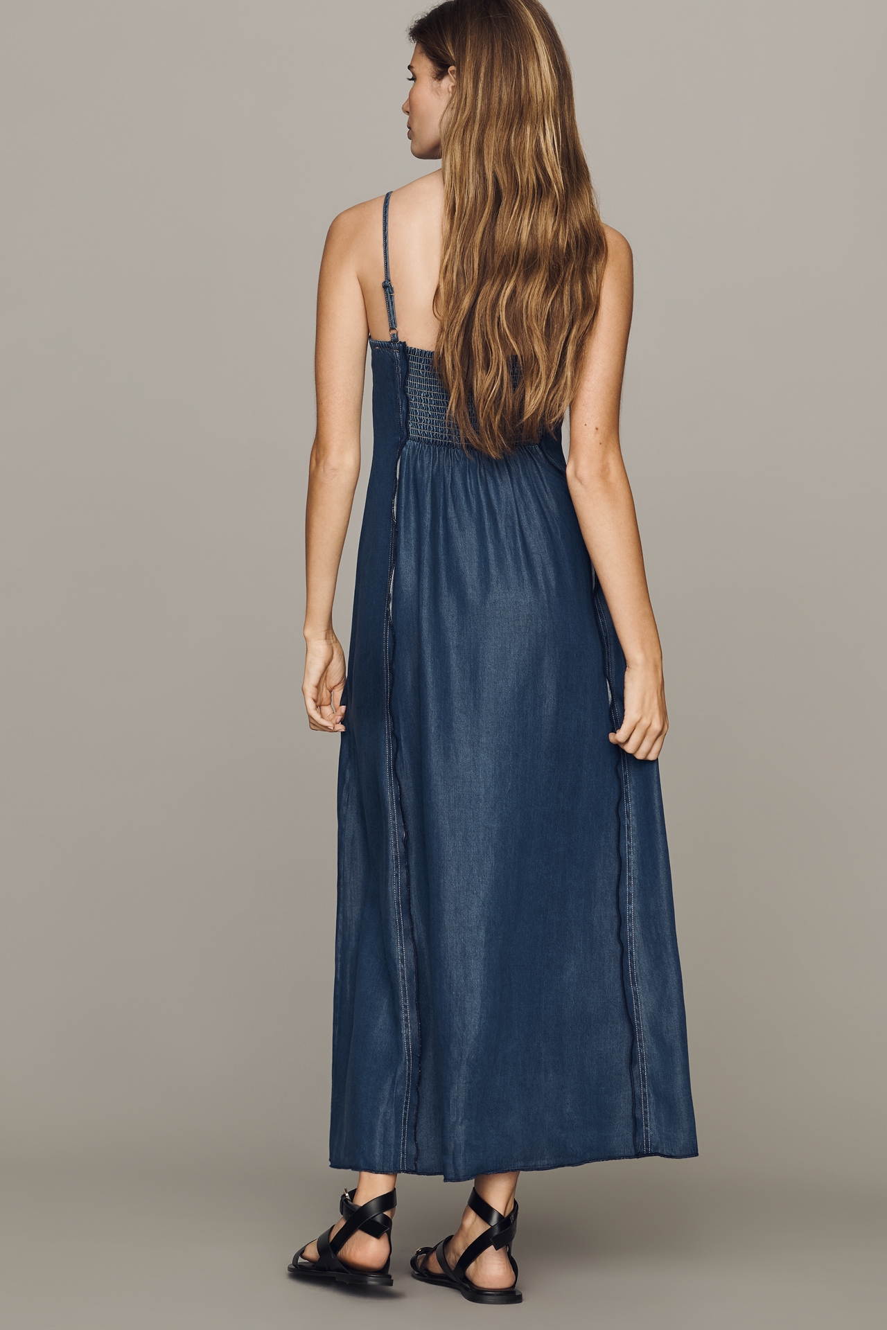 Pilcro Seamed Midi Dress