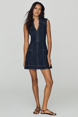 Pilcro seamed Denim Mini Dress