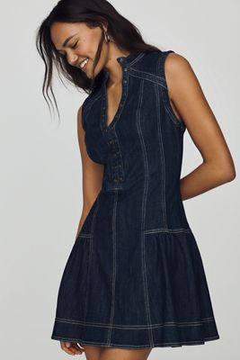 Pilcro seamed Denim Mini Dress