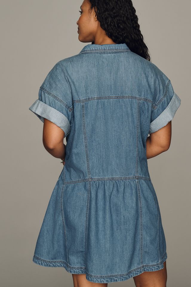 Pilcro Cotton Denim Mini Shirtdress #7