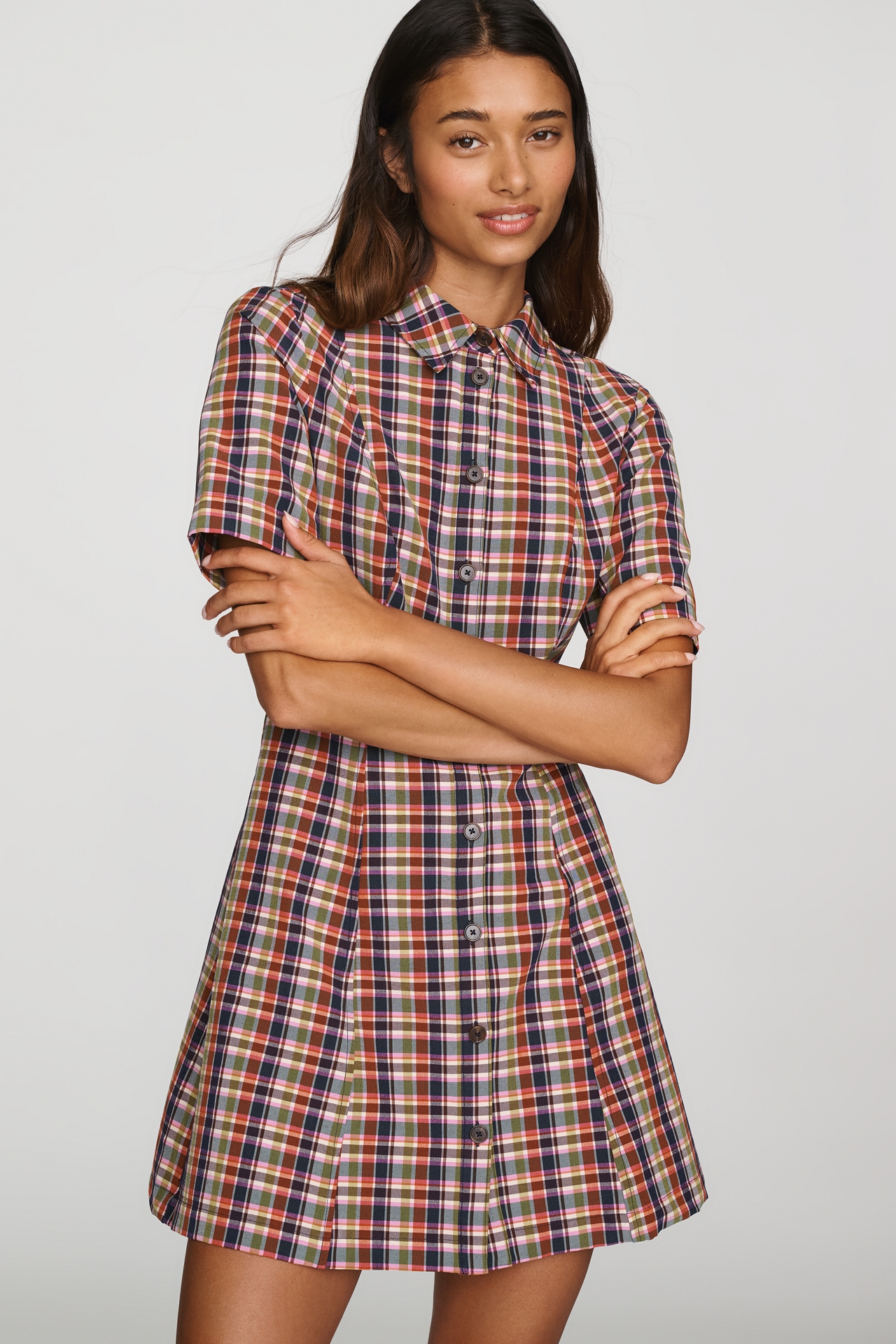 By Anthropologie Pollie Swing Mini Dress