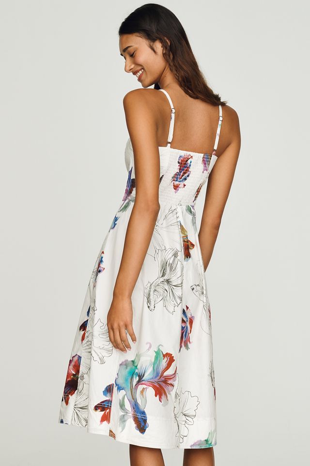 Marin Cotton Poplin Midi Dress by Pilcro #3