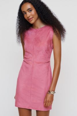 Pilcro Kendal Faux Suede Mini Dress