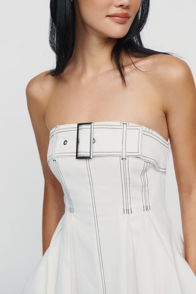 Pilcro Strapless Belted Mini Dress #1