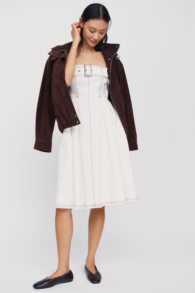 Pilcro Strapless Belted Mini Dress #2