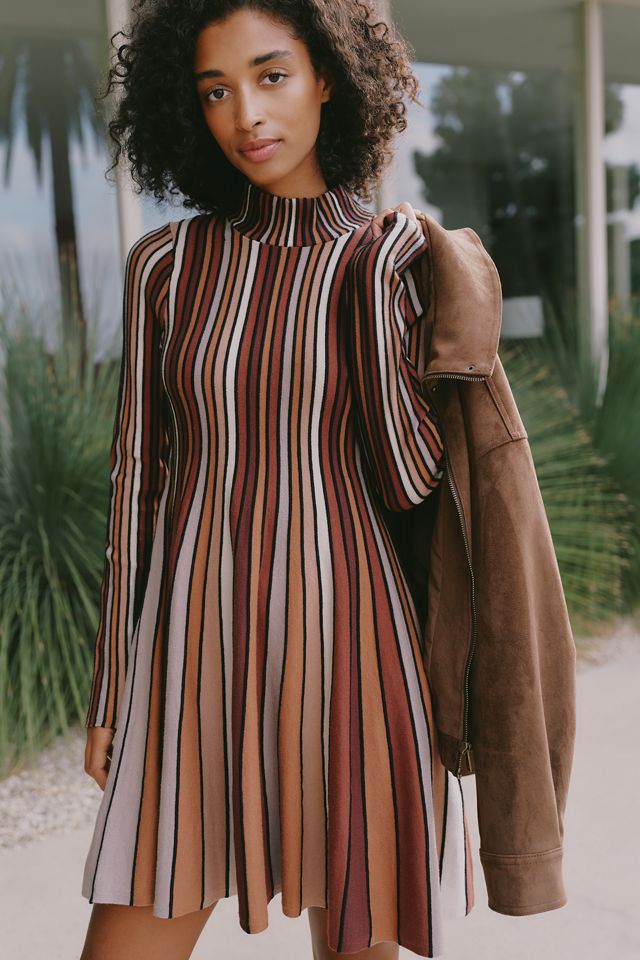 Maeve Mock Neck Mini Dress #1