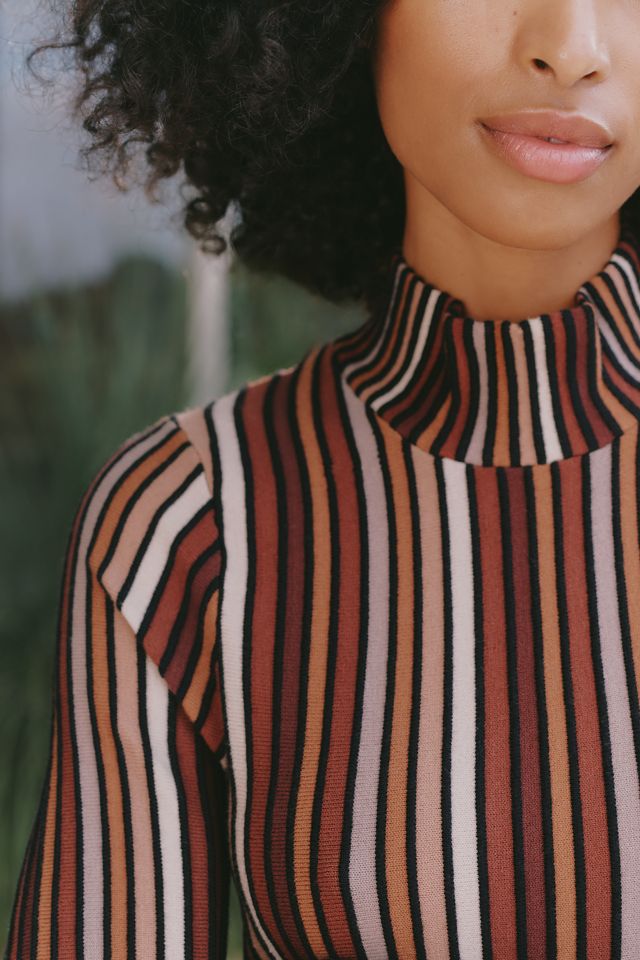 Maeve Mock Neck Mini Dress #3