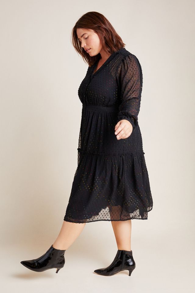 Audrey Clip Dot Shirtdress #7