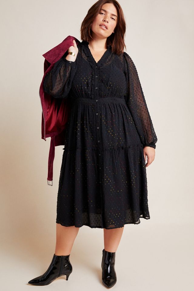 Audrey Clip Dot Shirtdress #4