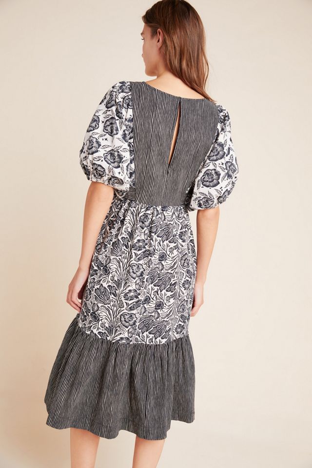 Adrienne Flounced Midi Dress #1
