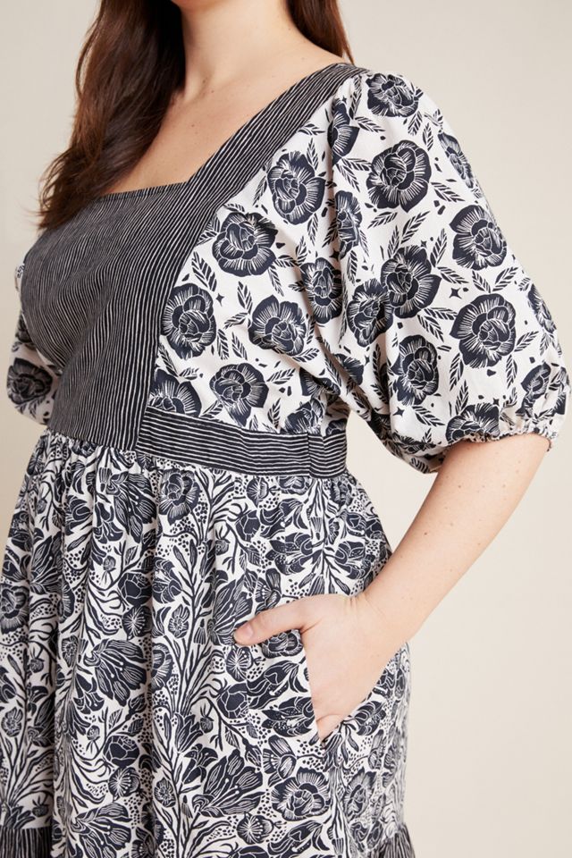 Adrienne Flounced Midi Dress #6