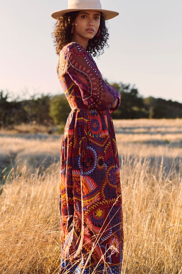 Maren Embroidered Maxi Dress #5