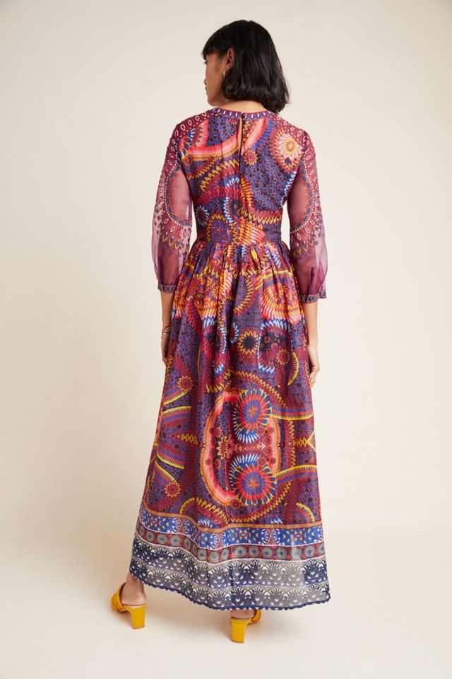 Maren Embroidered Maxi Dress #1