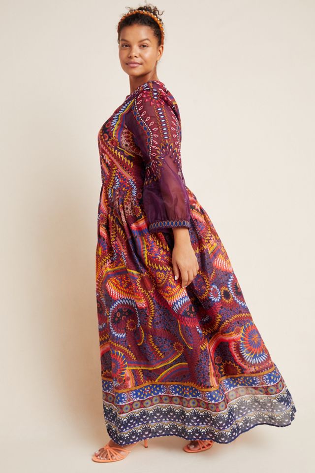 Maren Embroidered Maxi Dress #7