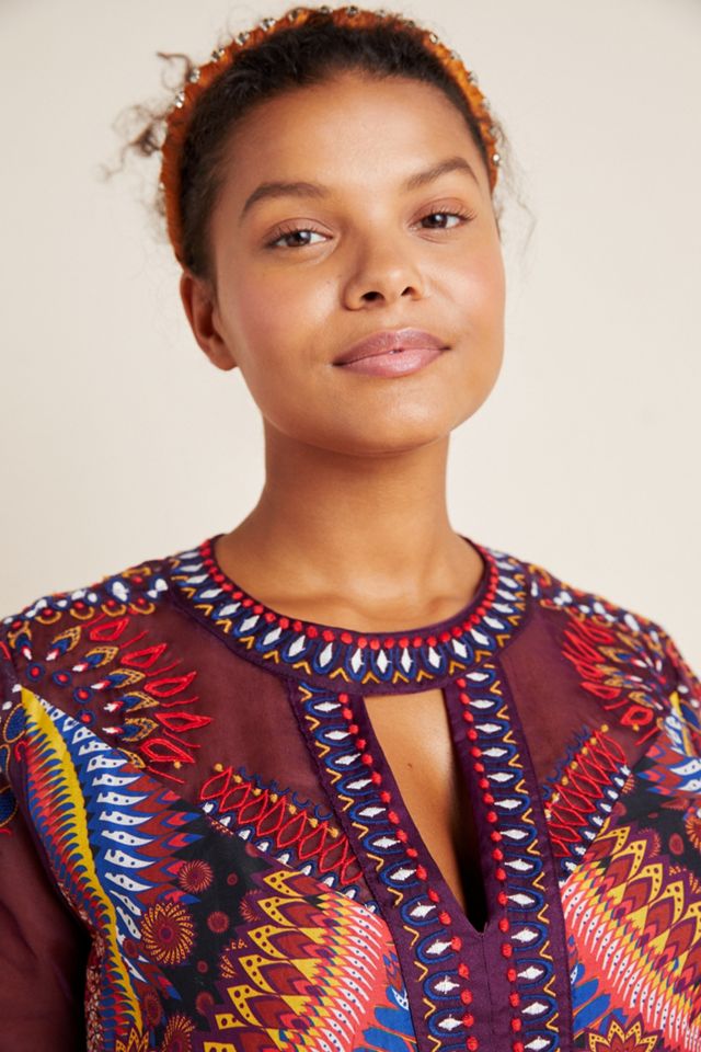 Maren Embroidered Maxi Dress #8
