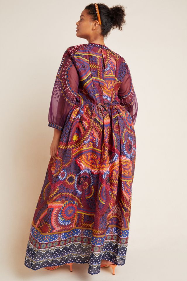 Maren Embroidered Maxi Dress #9