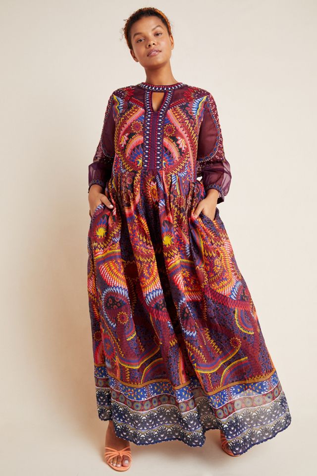 Maren Embroidered Maxi Dress #6