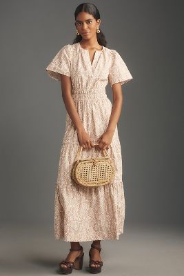 Shop The Somerset Collection By Anthropologie The Somerset Maxi Dress In Beige