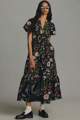 chinese dress ladies Anthropologie Strapless Satin Maxi Slip Dress – Taite Ro main image 1