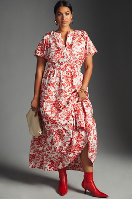 The Somerset Collection By Anthropologie The Somerset Maxi Dress In Orange  | ModeSens