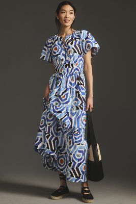 The Somerset Collection By Anthropologie The Somerset Maxi Dress In Blue