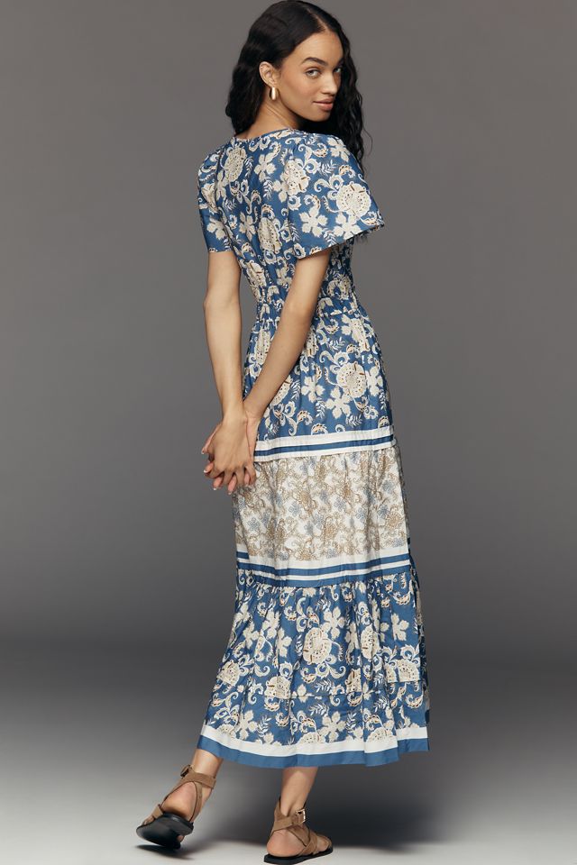 slim fit dress slacks Plus Size Autumn Queen Chiffon Maxi Dress 3 main image 0