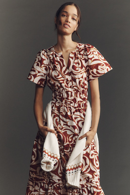 The Somerset Collection By Anthropologie The Somerset Maxi Dress In Red