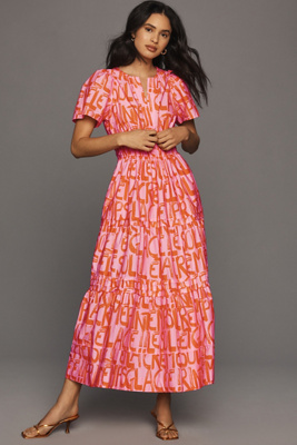 The Somerset Collection By Anthropologie The Somerset Maxi Dress In Pink