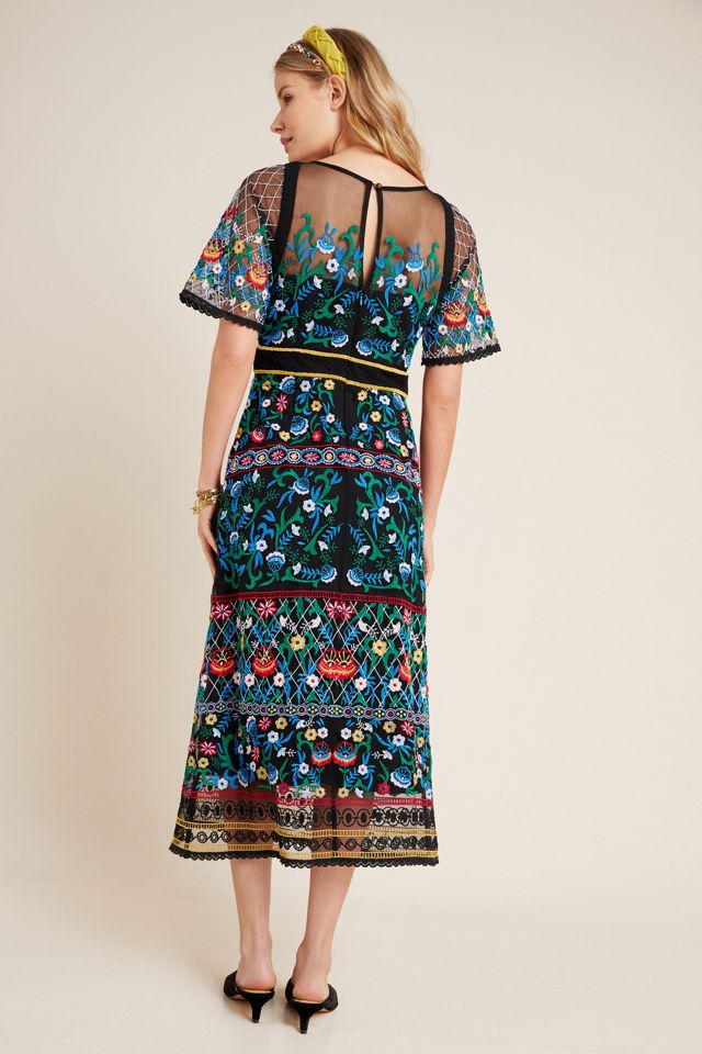 Esther Embroidered Midi Dress #1
