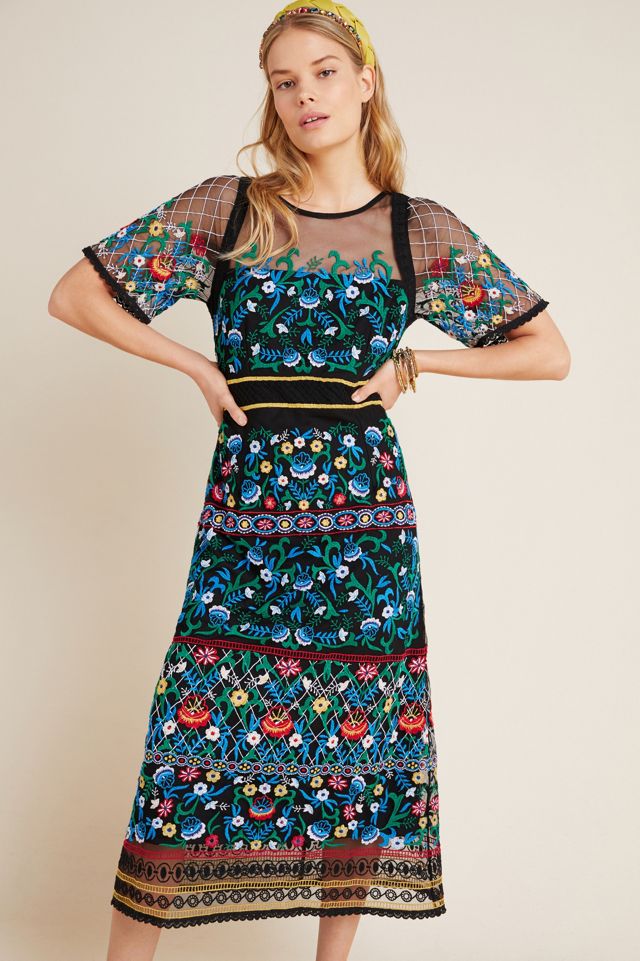 Esther Embroidered Midi Dress #3
