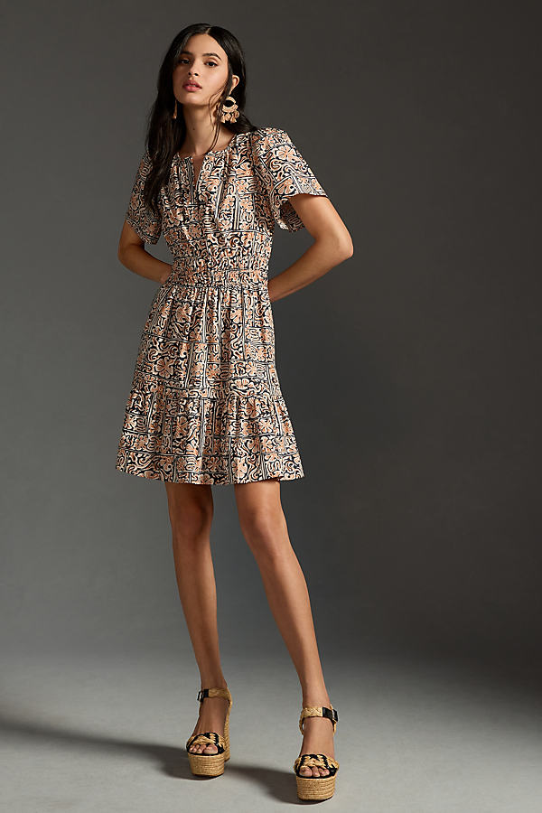 The Somerset Collection By Anthropologie The Somerset Mini Dress In Grey