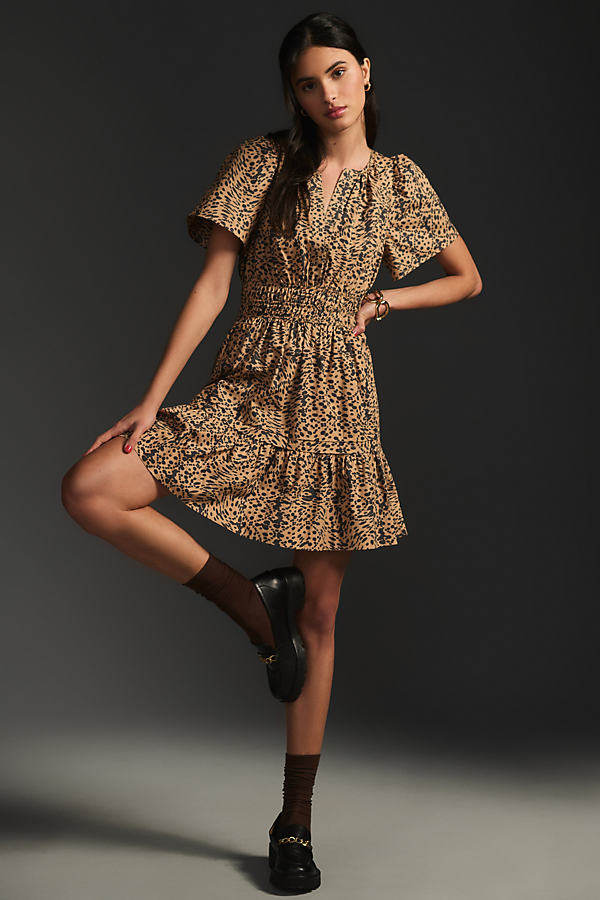 The Somerset Collection By Anthropologie The Somerset Mini Dress In Beige
